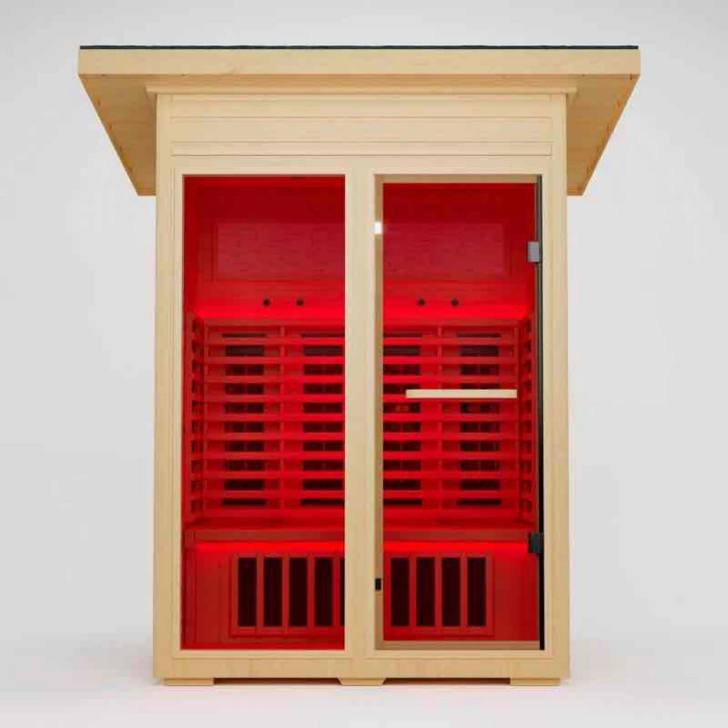 Infrared Sauna, Full-spectrum Infrared Outdoor Saunas For Home - Dry Heat Sauna, Wooden Sauna Room