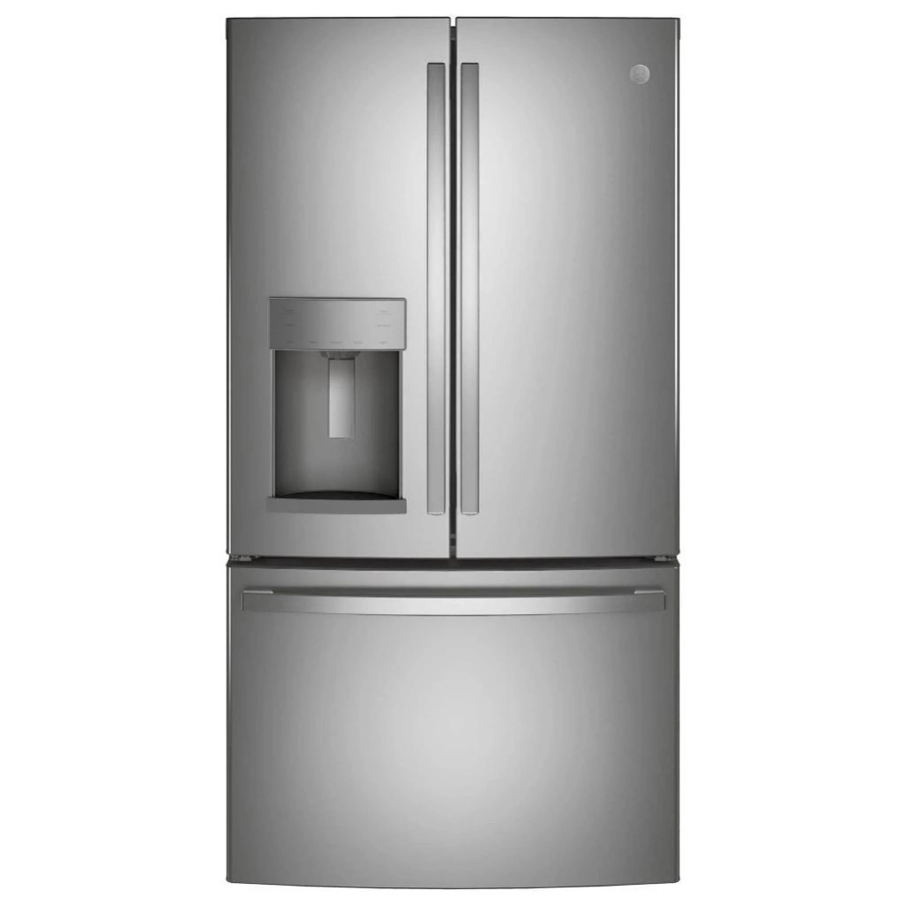 GE 27.7-cu ft 3 -Door French Door Refrigerator - Stainless Steel #GFE28GYNFS