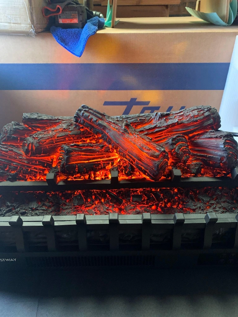 COSTWAY 26-inch Eternal Flame Electric Fireplace Log