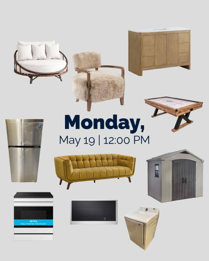 4Less Auctions Monthly Auction. items to be sold: Furniture; Outdoor Patio, Store Overstock,Tile And More!!!!