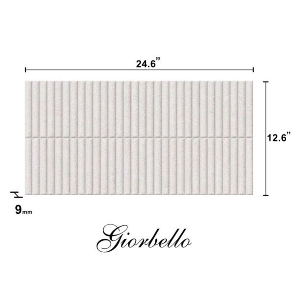 Spanish Zenstone Porcelain 12"x 24"x 9mm Wall Tile Case - Deco Almond (5 PCS, 10.76 Sq. Ft.) - Image 6