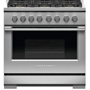 Fisher & Paykel RGV3-366-N 36″ Freestanding Natural Gas Range – Stainless