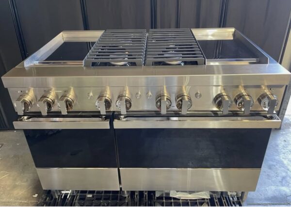 JENNAIR 48" PROFESSIONAL DUAL FUEL RANGE WITH DUAL CHROME- JDRP848HM - Image 3