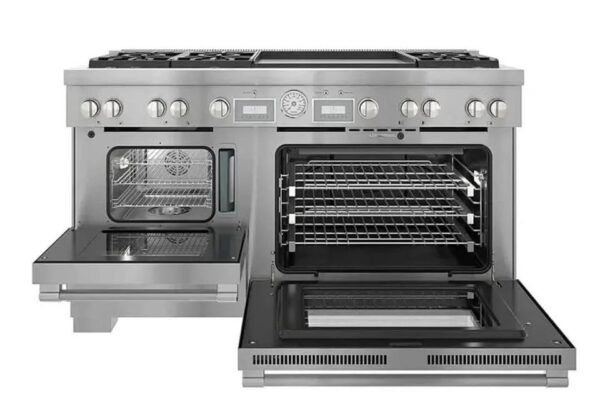 Thermador Pro Grand 60" 6 Star Burner & Griddle SS Dual Fuel Range PRD606WESG - Image 2