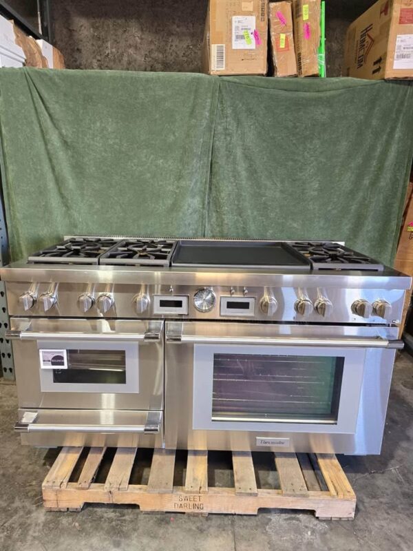 Thermador Pro Grand 60" 6 Star Burner & Griddle SS Dual Fuel Range PRD606WESG - Image 3