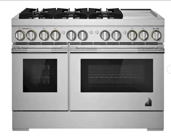 JennAir RISE 6.3 Cu Ft 48 INCH Freestanding Dual Fuel Range Stainless JDRP548HL