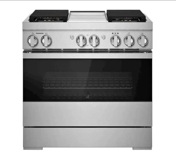 JennAir NOIR JDRP536HM 36 Inch Smart Pro-Style Gas Range