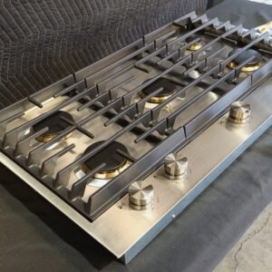 Jenn Air Euro-Style 36″ 5-Burner Stainless Steel Gas Cooktop – JGC3536GS