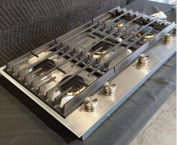 Jenn Air Euro-Style 36" 5-Burner Stainless Steel Gas Cooktop - JGC3536GS - Image 3