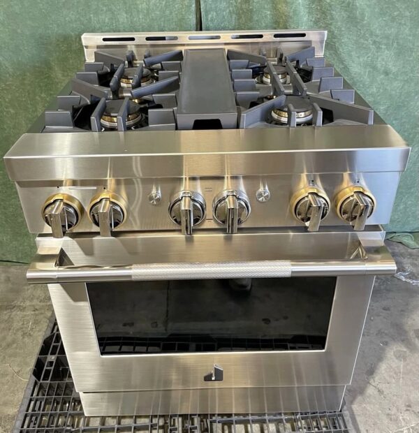 Jenn Air Rise 30" Pro Style Natural Gas Range - Stainless - JGRP430HL