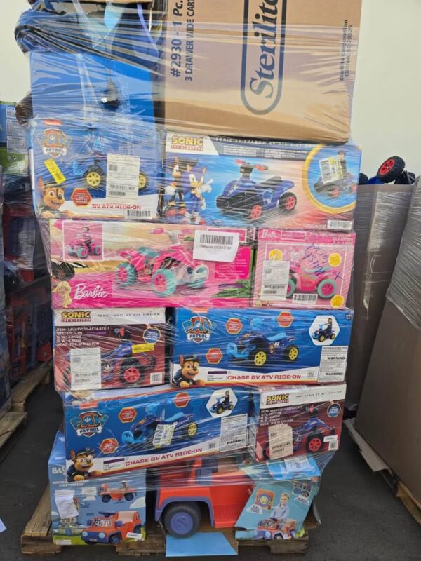 26 pallets returns toys of ride ons