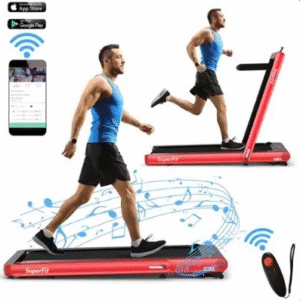Costway – 4.75HP 2 In 1 Folding Treadmill W/Remote APP Control – Red