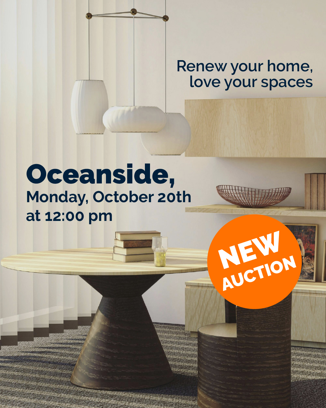 Oceanside online auction octuber