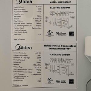 Midea 18.7 cu. ft. Bottom Mount Freezer