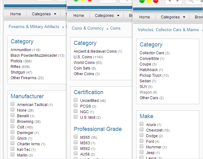Categories How to Navigate the 4Less Auctions Catalog