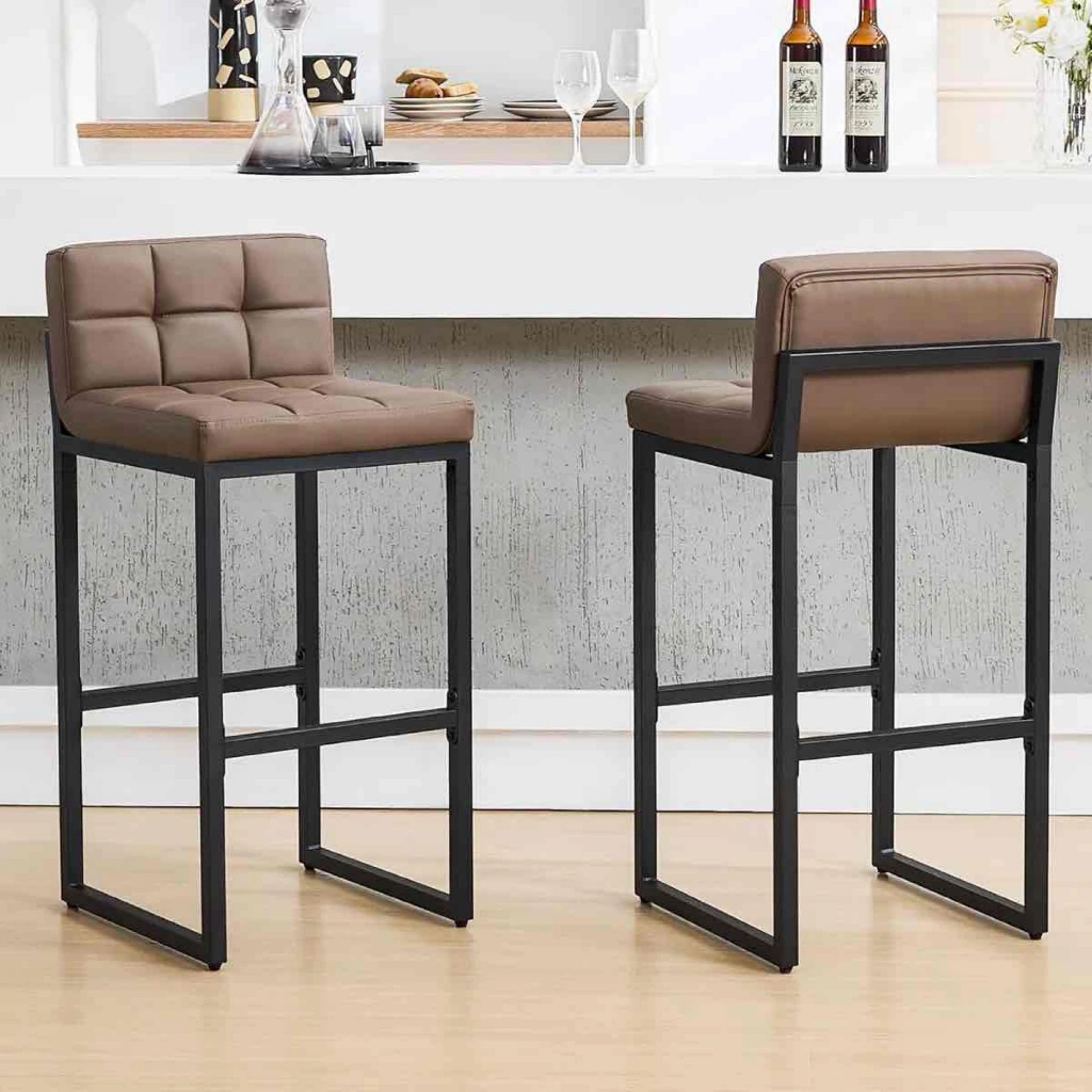 Upholstered Low Back Bar & Counter Stool