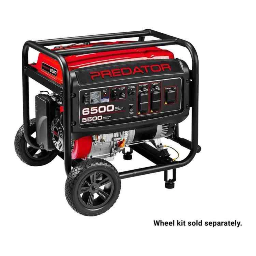PREDATOR 6500 Watt Gas-Powered Portable Generator with CO SECURE Technology,