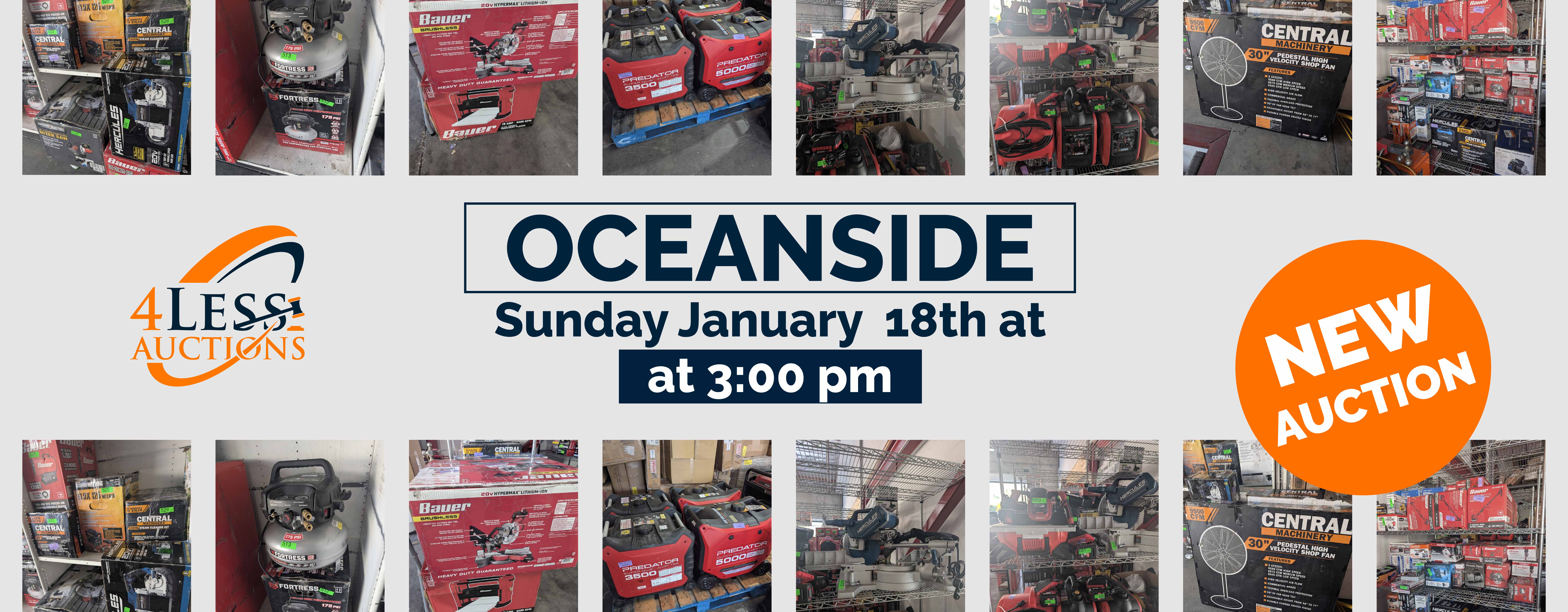 january oceanside 2026 online auction