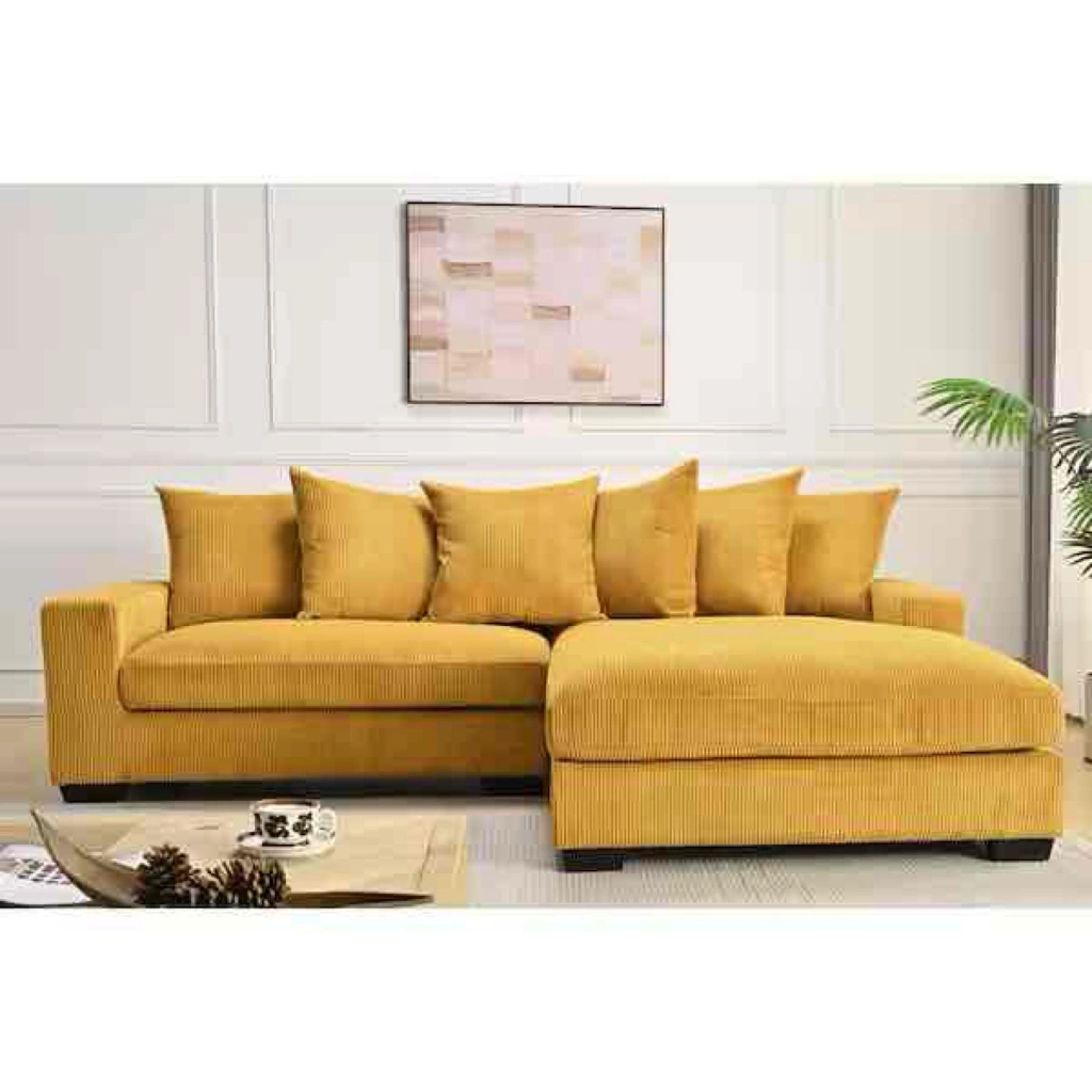 Payan 102 in. Square Arm 2-Piece Polyester L-Shaped Sectional Sofa