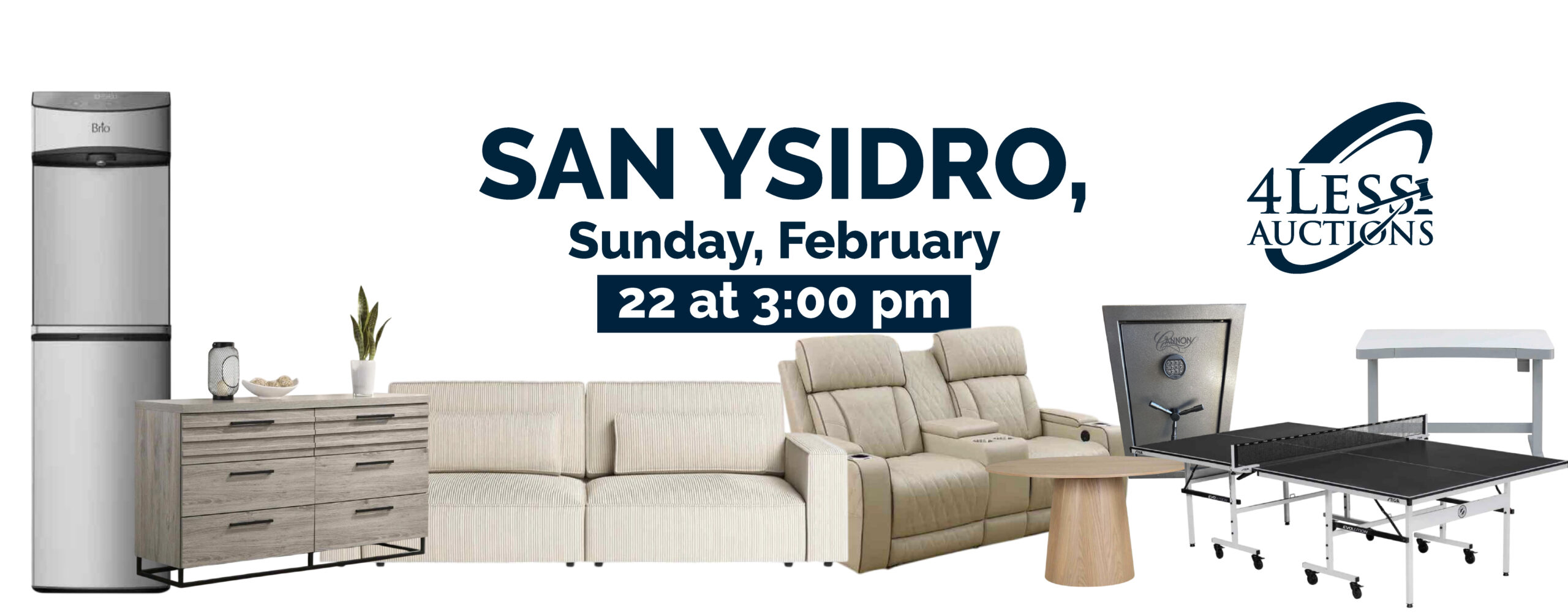 4Less Auctions February 2026 Liquidation Sale san ysidro
