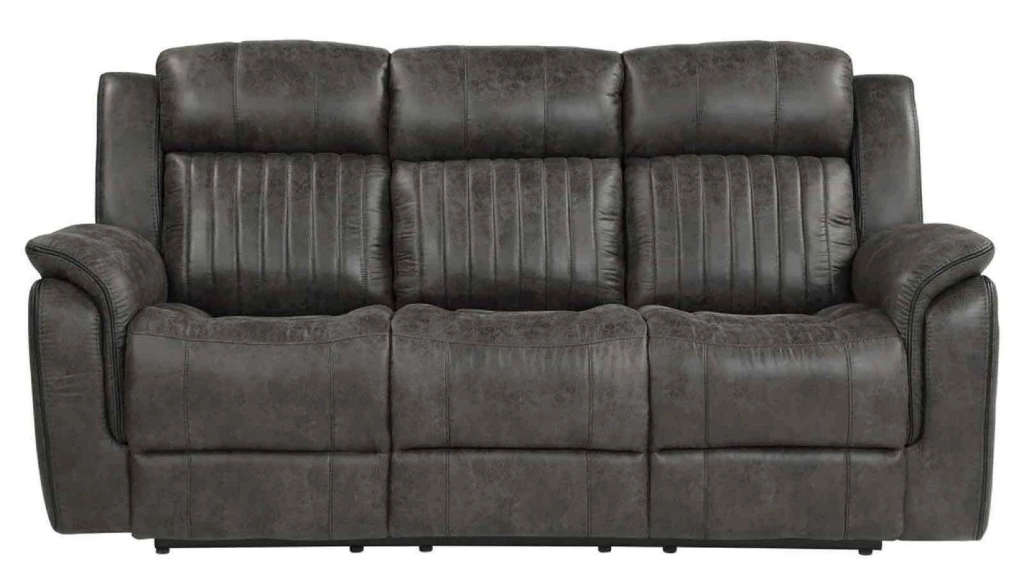 Double Reclining Sofa in Gray