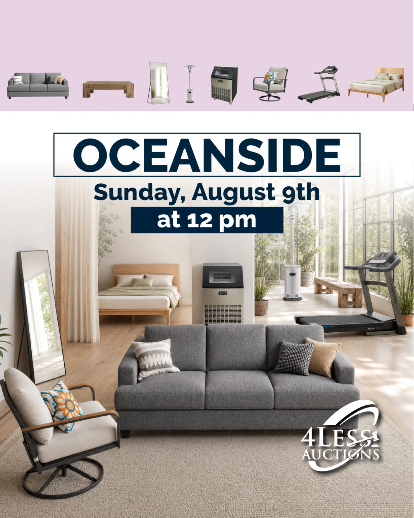 Aug 9th 2026 Oceanside Liquidation Sale