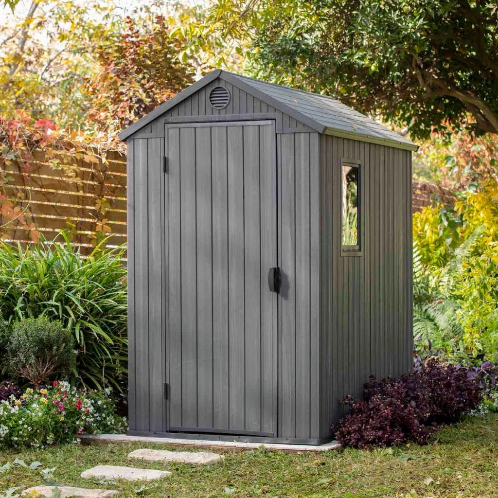 Darwin 4 ft. W x 6 ft. D Durable Resin Outdoor Storage Shed
