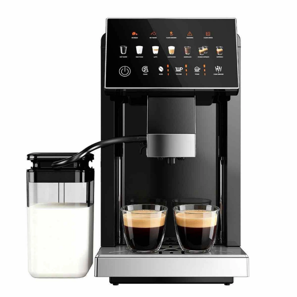 EUHOMY 20 Bar Fully Automatic Coffee and Espresso Machine, Milk Frother & Smart Touchscreen