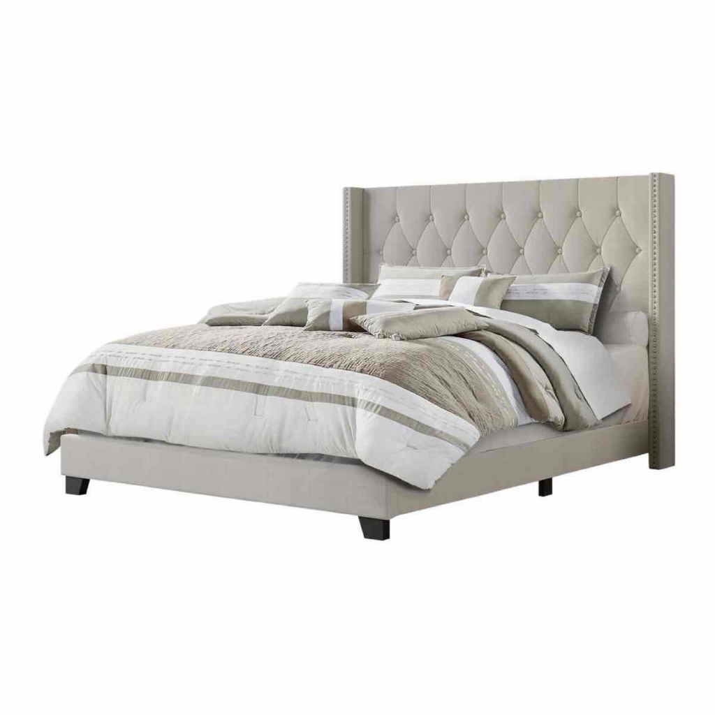 Amberlee Upholstered Wingback Bed